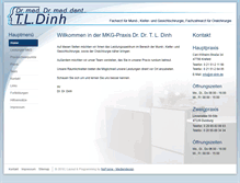 Tablet Screenshot of dr-dinh.de